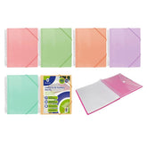 CARPETA ESPIRAL 40 FUNDAS PP PASTEL SURTIDAS | 1 UNIDADES | (POESSA BISMARK BASICO)